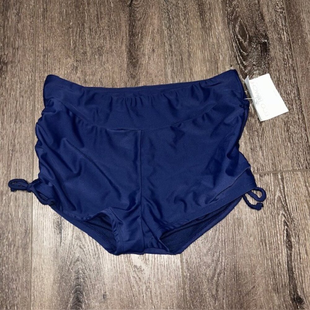Eco Beach True swim Collection with Elastic Waist Bottom Blue Size S Small NWT